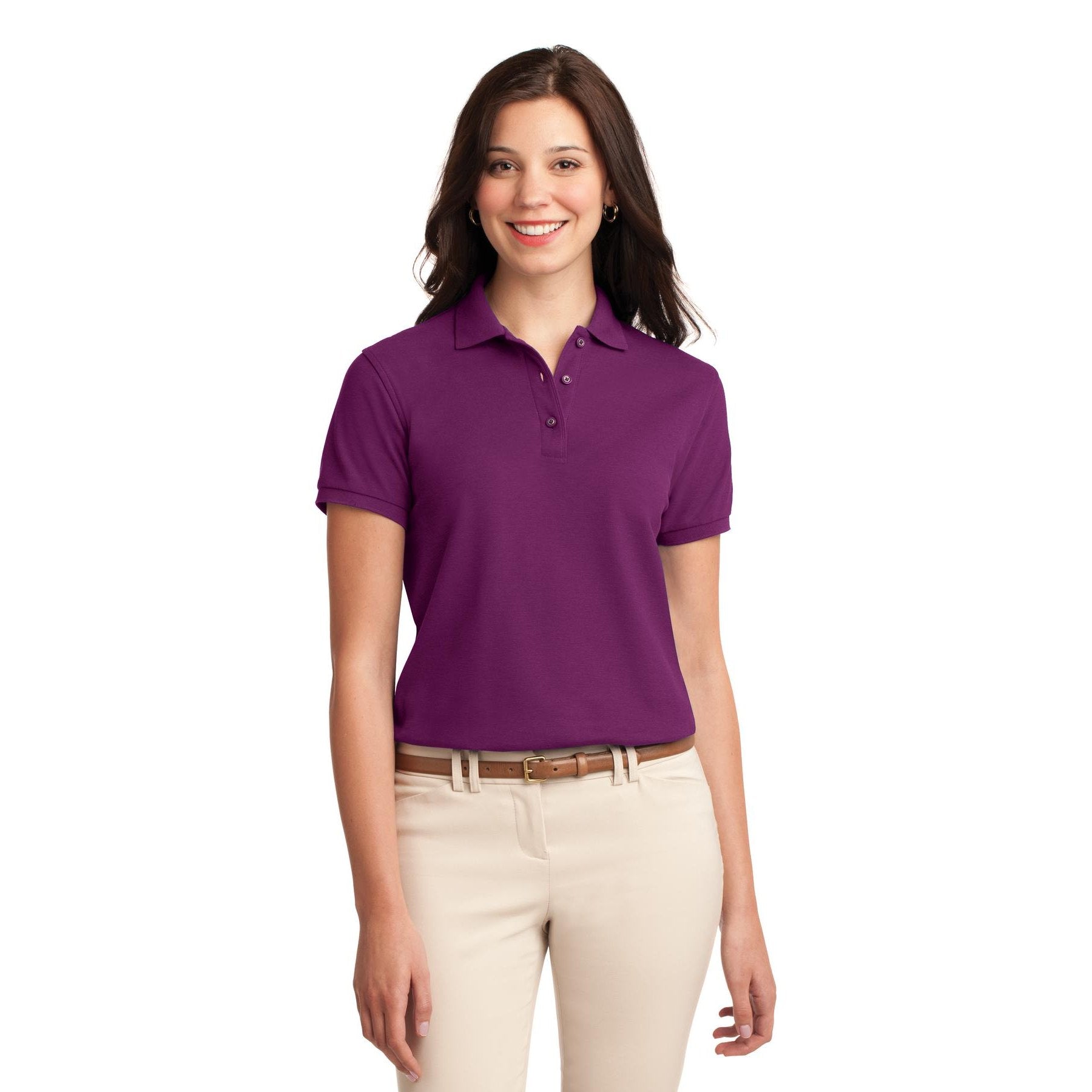 Port Authority-Port Authority® Women's Silk Touch™ Polo. L500 1/2-MedTech-10